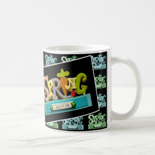 ようこそ春 コーヒーマグカップ