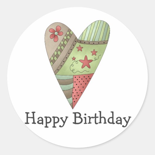 ようこそ春・ハート ラウンドシール (正面)