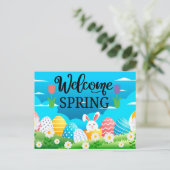 ようこそ春 ポストカード (スタンド正面)