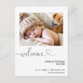 ようこそ書道ハート誕生のお知らせ ポストカード (正面)