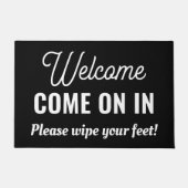 ようこそ来オンインカスタム屋外敷物 ドアマット (正面)