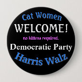 ようこそ民主党ボタン 缶バッジ (正面)