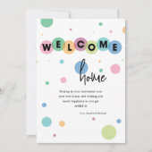 ようこそ水玉模様グリーティングカード カード (正面)