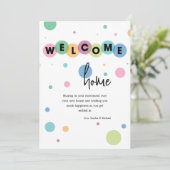 ようこそ水玉模様グリーティングカード カード (スタンド正面)