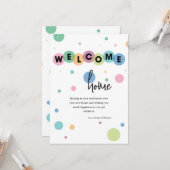 ようこそ水玉模様グリーティングカード カード (正面/裏面インサイチュ)