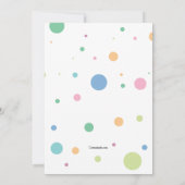 ようこそ水玉模様グリーティングカード カード (裏面)