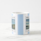 ようこそ湖の家の家族名写真 コーヒーマグカップ (中央)