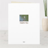 ようこそ湖ホワイトエグレットフォトレイクサイドゲスト サンキューカード (裏面)