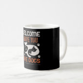 ようこそ犬が好きになってくれるといいな コーヒーマグカップ (正面右)