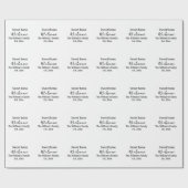 ようこそ甘い家を追加する家族の名前の年Est。文字 ラッピングペーパー (フラット)