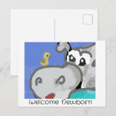 ようこそ生まれたばかりの ポストカード (正面/裏面)