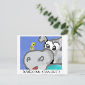 ようこそ生まれたばかりの ポストカード (スタンド正面)