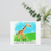 ようこそ生まれたばかりの ポストカード (スタンド正面)