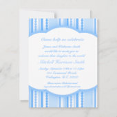 ようこそ男の赤ちゃんブルーパーティーフォト招待カード 招待状 (裏面)