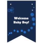 ようこそ男の赤ちゃん バンティングフラッグ (第1の旗)