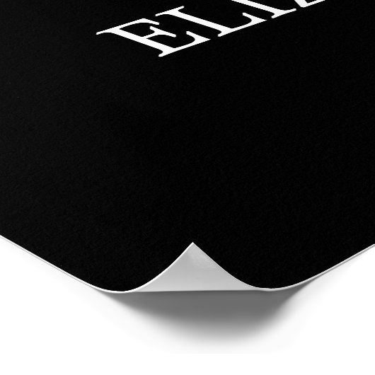 ようこそ白黒の書道結婚の ポスター (角)