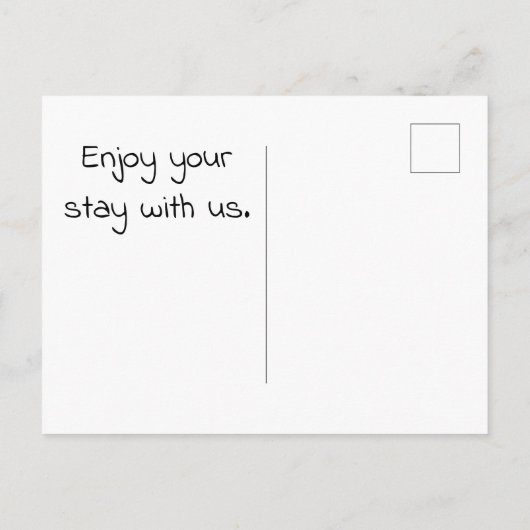 ようこそ私たちのキャビンBlackbird写真野生動物 ポストカード (裏面)