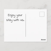 ようこそ私たちのキャビンBlackbird写真野生動物 ポストカード (裏面)