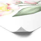 ようこそ私たちのクラスの懇親会アップルブロッサムスクール ポスター (角)