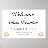 ようこそ私たちのクラスの懇親会アップルブロッサムスクール ポスター (正面)