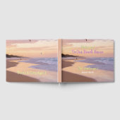 ようこそ私たちのビーチハウスサンセットビーチシーン ゲストブック (全面)