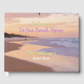 ようこそ私たちのビーチハウスサンセットビーチシーン ゲストブック (正面)