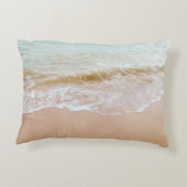 ようこそ私たちのビーチハウスパーソナライズされた アクセントクッション (裏面)