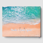 ようこそ私たちのビーチハウスビーチシーン ゲストブック (裏面)