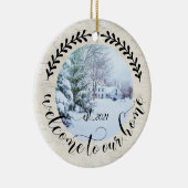 ようこそ私たちのホーム2フォトファームハウススタイルOrna セラミックオーナメント (右)