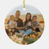 ようこそ私たちのホーム2フォトファームハウススタイルOrna セラミックオーナメント (裏面)