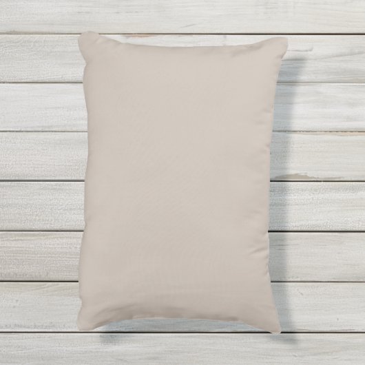 ようこそ私たちのポーチ引用文タンニュートラル アウトドアクッション (裏面(縦))