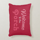 ようこそ私たちのポーチ/いつもの/バレンタイン/ アクセントクッション (正面(垂直))