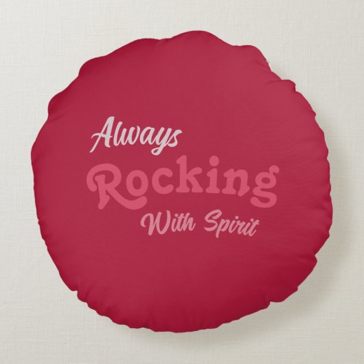 ようこそ私たちのポーチ/いつもの/バレンタイン/ ラウンドクッション (裏面)