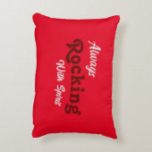 ようこそ私たちのポーチ/いつもの/赤/ アクセントクッション (裏面(縦))