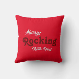 ようこそ私たちのポーチ/いつもの/赤/ クッション