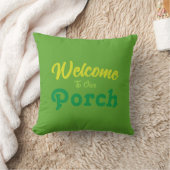 ようこそ私たちのポーチ クッション (ブランケット)