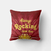 ようこそ私たちのポーチ/ロッキング/オリジナル/ クッション (裏面)