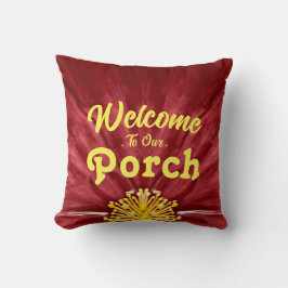 ようこそ私たちのポーチ/ロッキング/オリジナル/ クッション