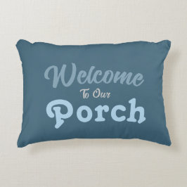 ようこそ私たちのポーチ/常に/冬の色/ アクセントクッション