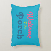 ようこそ私たちのポーチ/常に/夏の色/ アクセントクッション (正面(垂直))