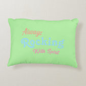 ようこそ私たちのポーチ/常に/春の色/ アクセントクッション (裏面)