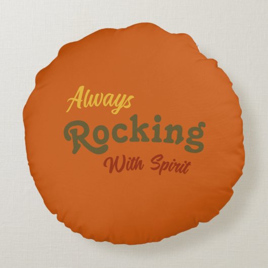 ようこそ私たちのポーチ/常に/紅葉/ ラウンドクッション (裏面)