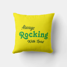 ようこそ私たちのポーチ/常に/黄色/ クッション