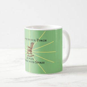 ようこそ私たちのポーチ Sage コーヒーマグカップ
