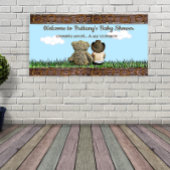 ようこそ私たちのリル'カウボーイエスニック男の赤ちゃん 横断幕