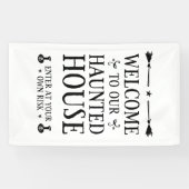 ようこそ私たちの家幽霊のよく出るへ 横断幕 (横)