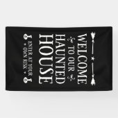 ようこそ私たちの家幽霊のよく出るへ 横断幕 (横)