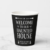 ようこそ私たちの家幽霊のよく出るへ 紙コップ (正面)