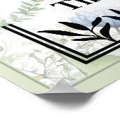 ようこそ私たちの庭の引用文水の色ポスター ポスター (角)