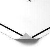 ようこそ私たちの披露宴署名 ポスター (角)